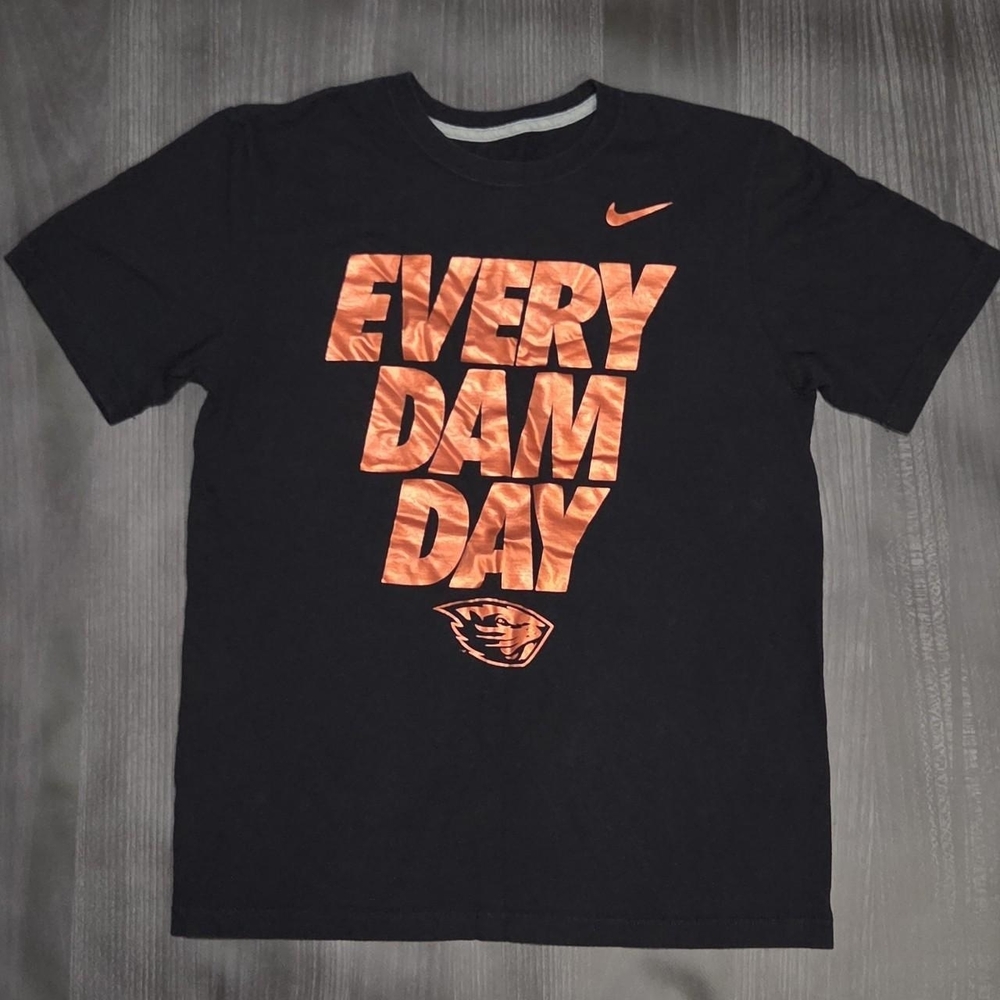 Nike Beavers Every Dam Day T-Shirt Men’s Size Medium Black Short Sleeve